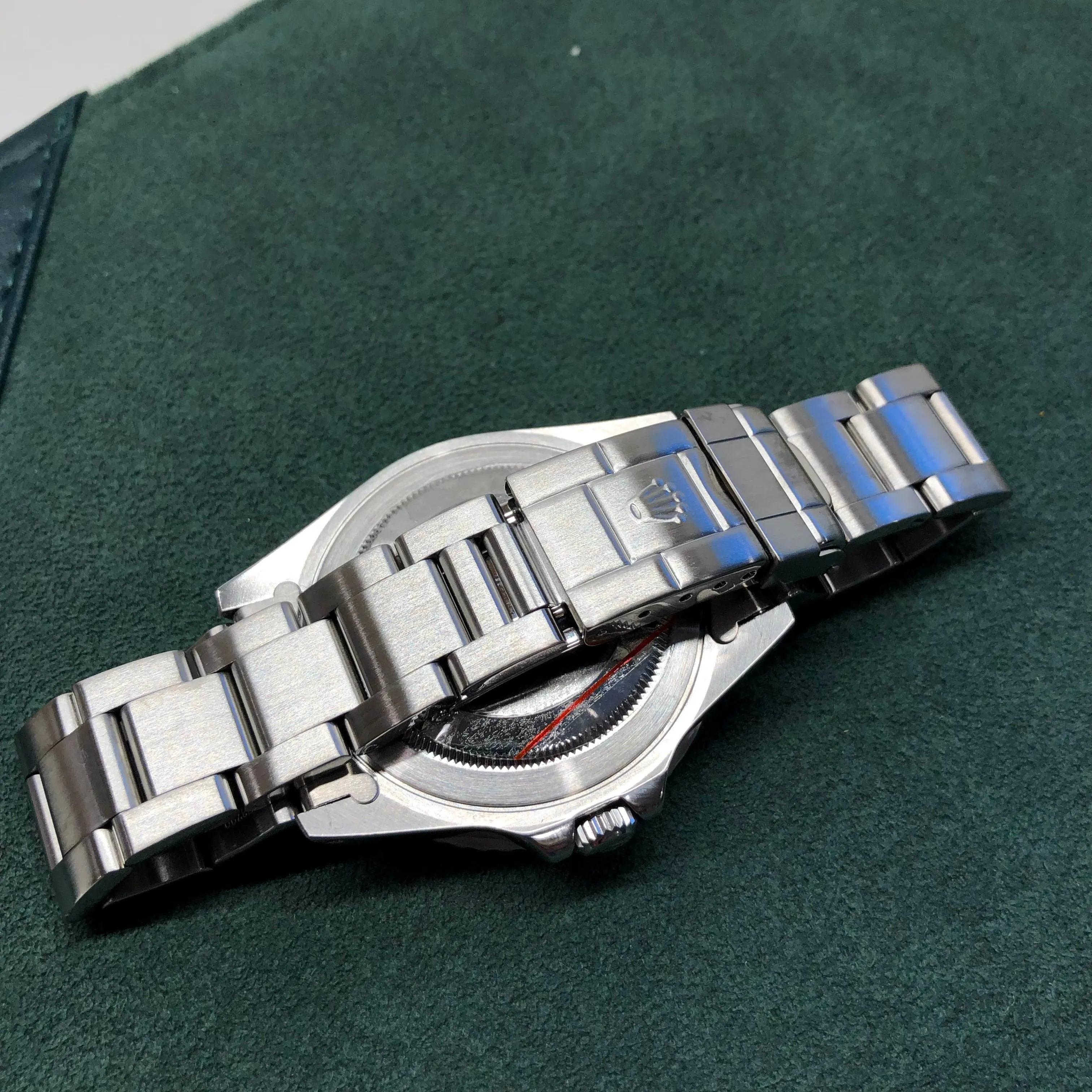 1995 Rolex GMT Master 16700 Stainless Steel Oyster Wristwatch