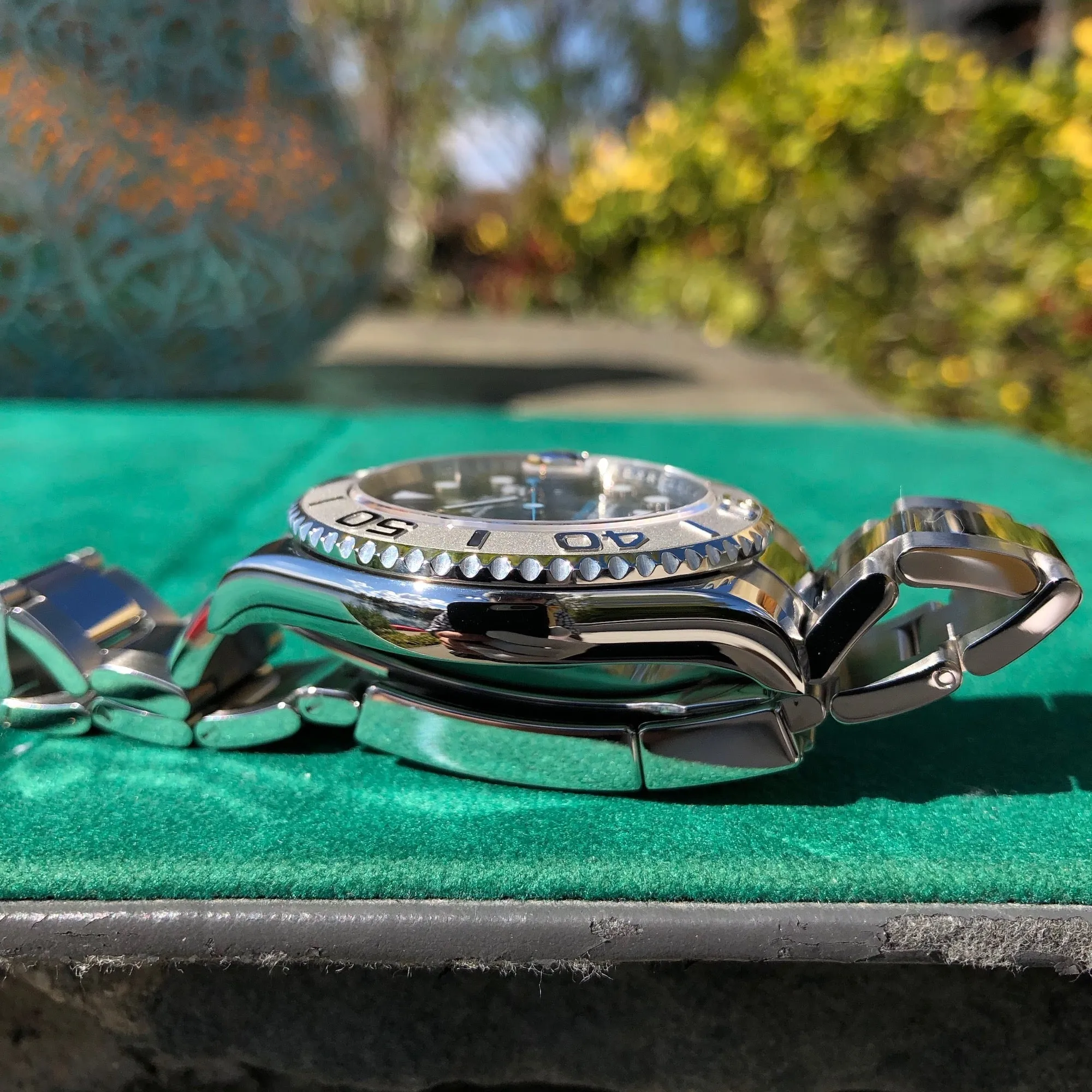 2016 Rolex Yachtmaster 116622 Rhodium Platinum 40mm Steel Oyster Wristwatch Box & Papers