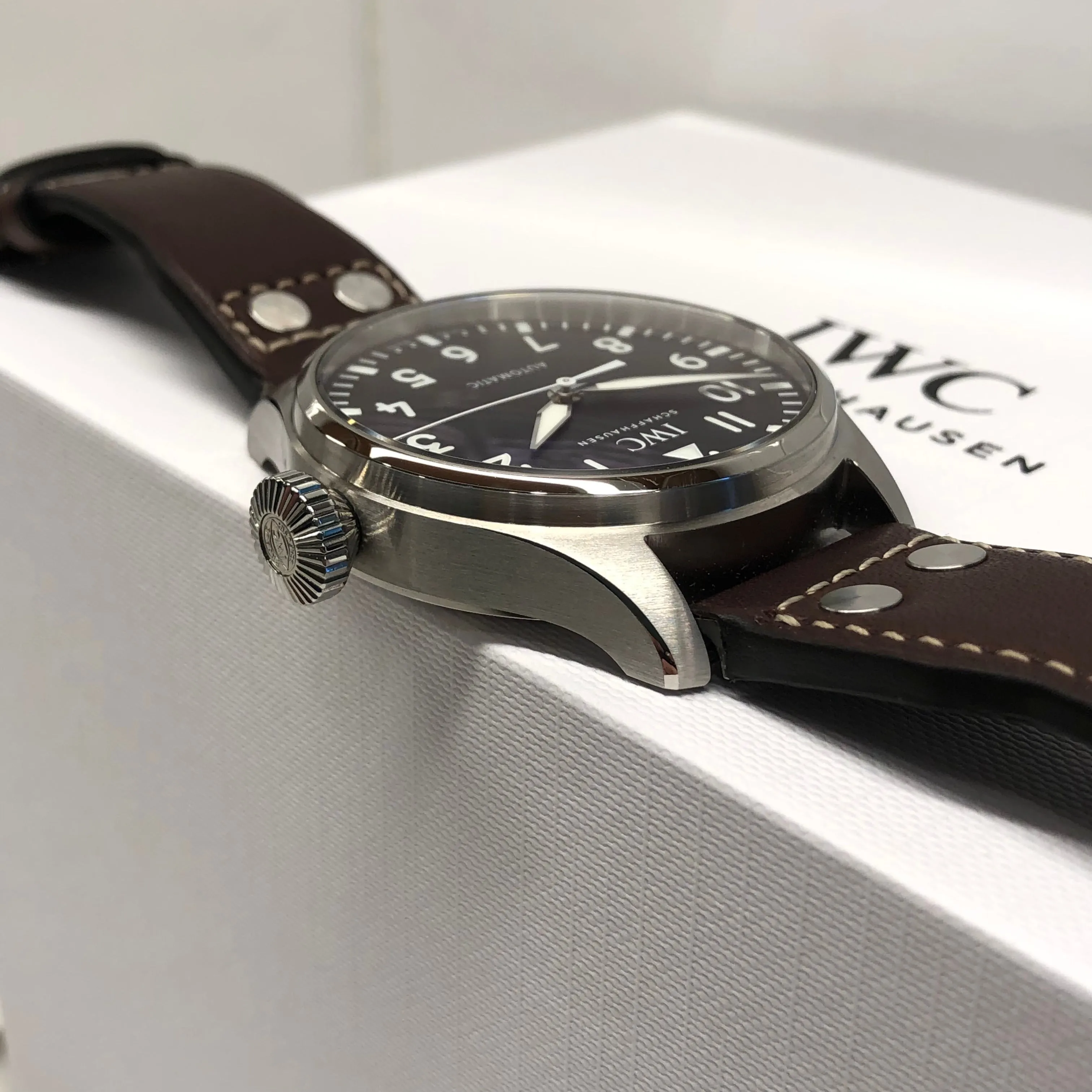 2023 IWC Big Pilot 43 IW329301 Automatic Black Dial Men's Wristwatch with Box and Papers Unworn