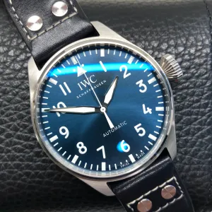 2023 IWC Big Pilot IW329303 Automatic Blue Dial Men's Wristwatch with Box and Papers