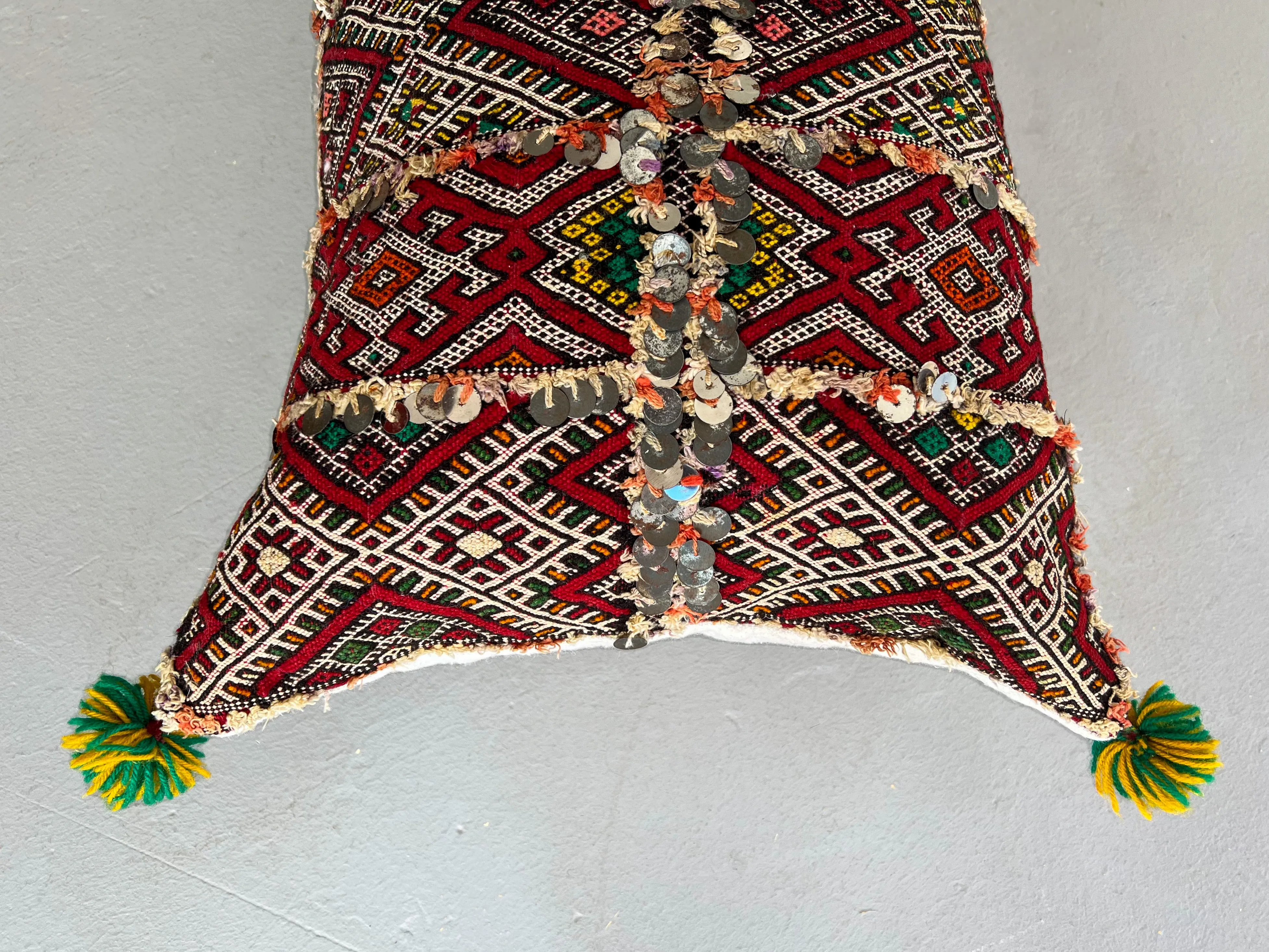 Ain Leuh Small Lumbar Pillow - Grid Handira