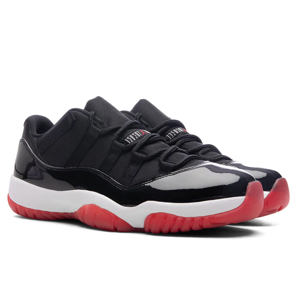 Air Jordan 11 Retro Low 'Bred' - Black/Varsity Red/White