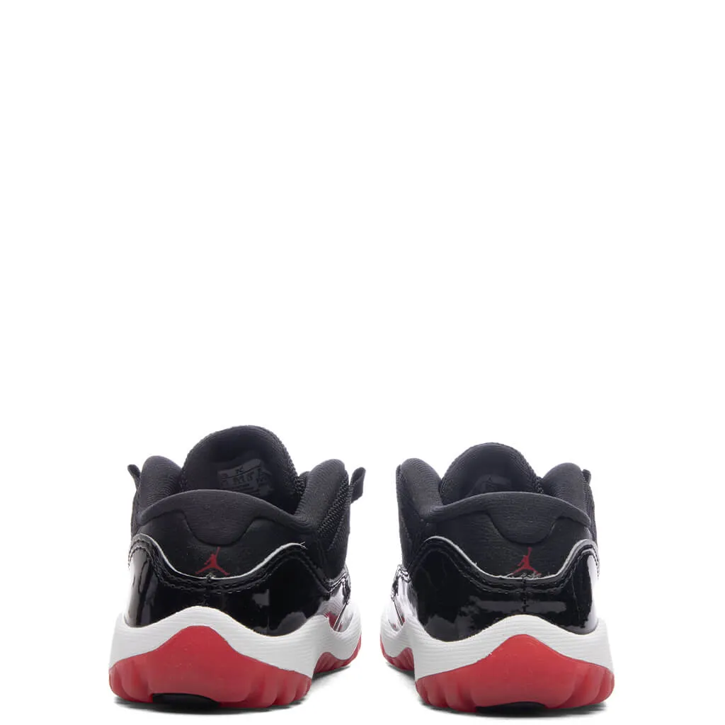 Air Jordan 11 Retro Low 'Bred' (TD) - Black/Varsity Red/White