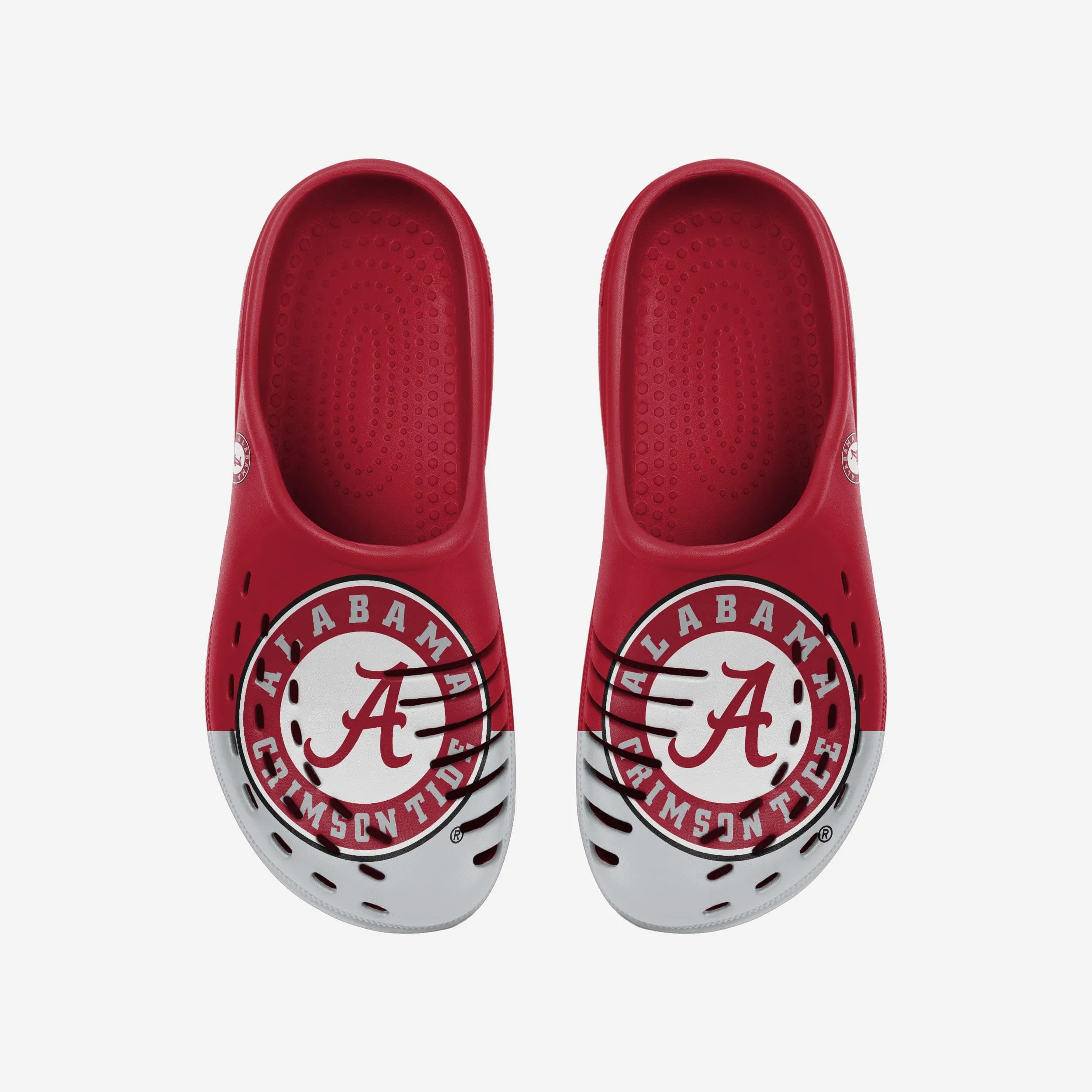 Alabama Crimson Tide Colorblock Big Logo Clog