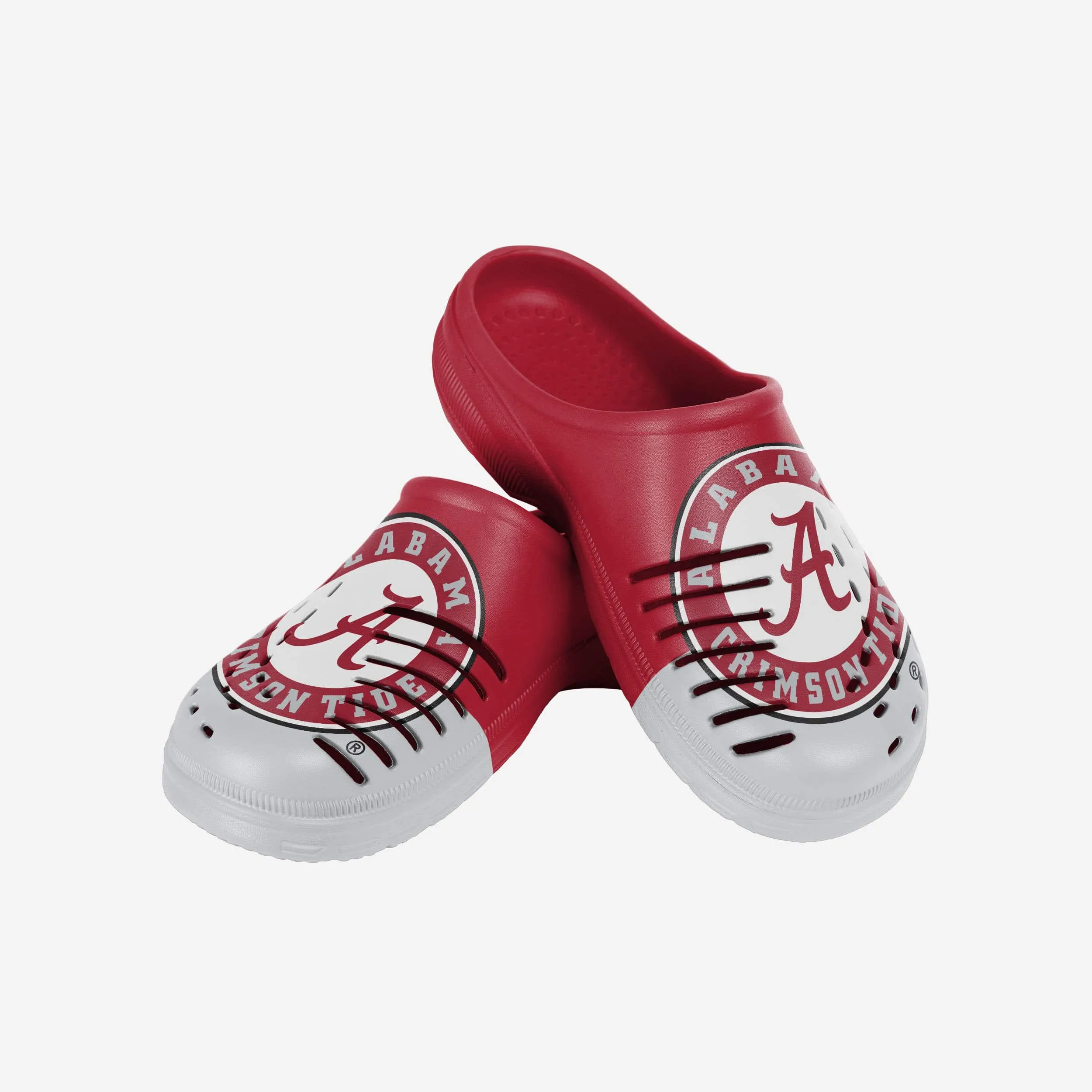 Alabama Crimson Tide Colorblock Big Logo Clog