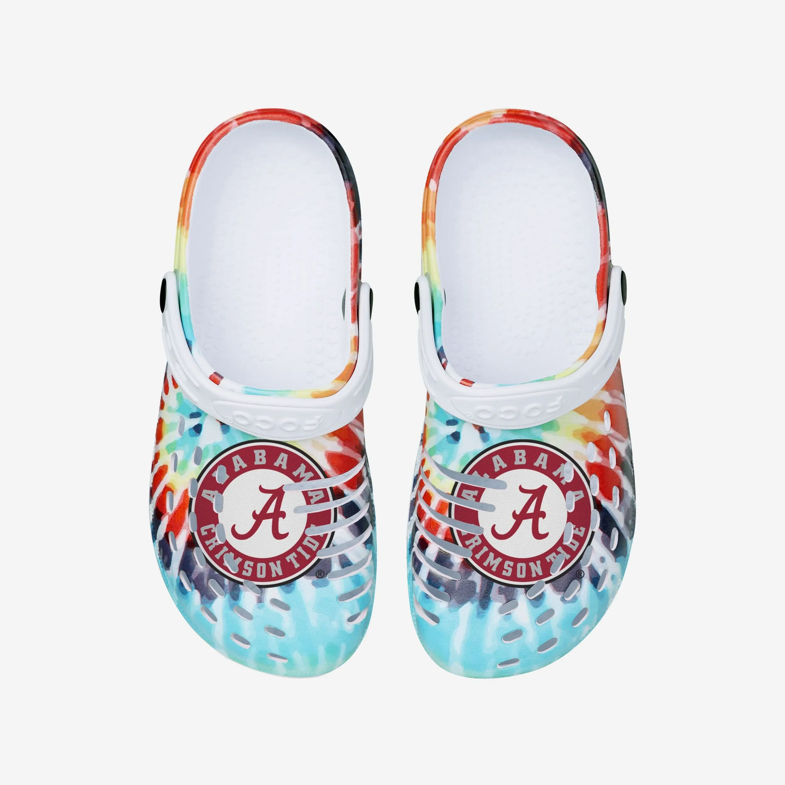 Alabama Crimson Tide Womens Tie-Dye Clog With Strap