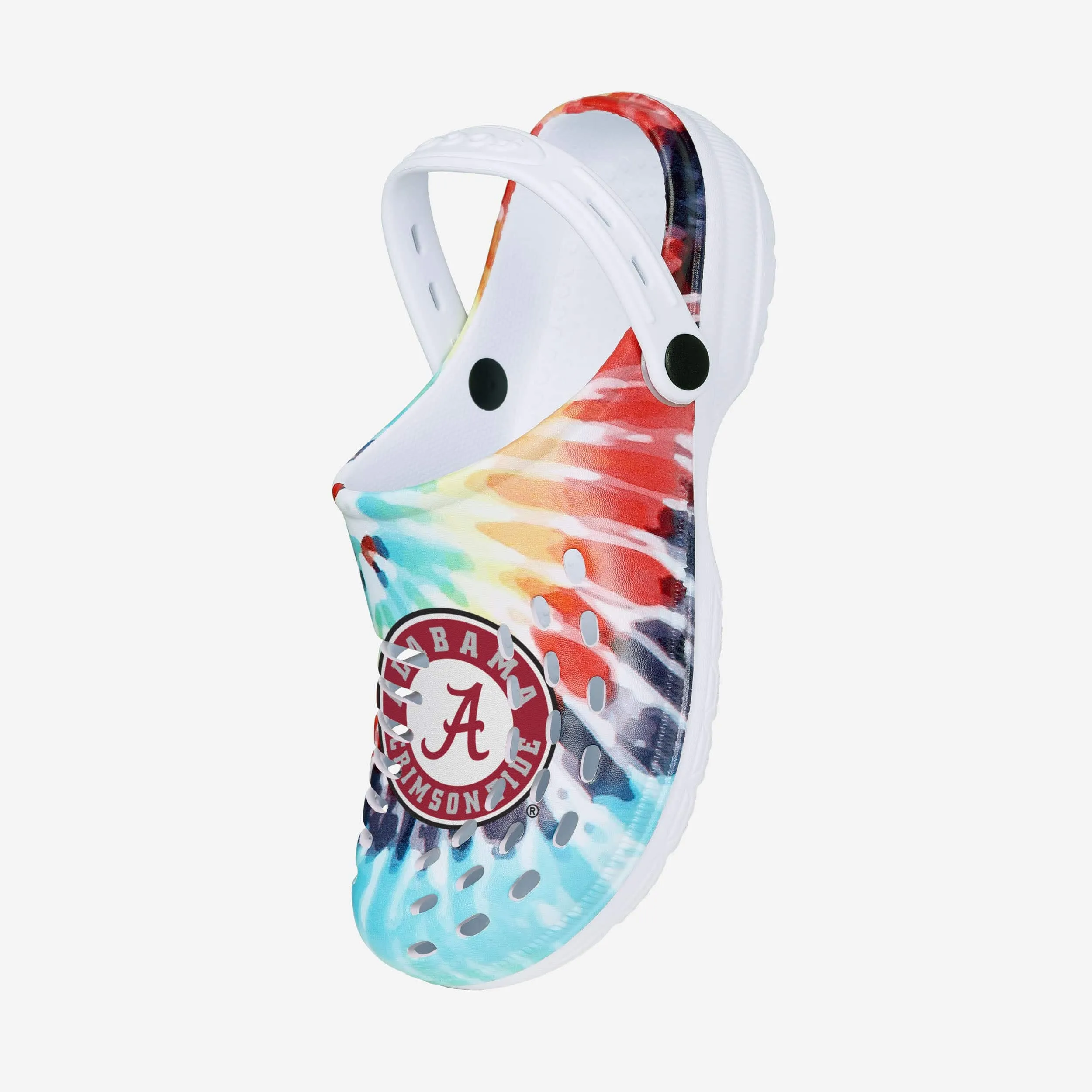 Alabama Crimson Tide Womens Tie-Dye Clog With Strap