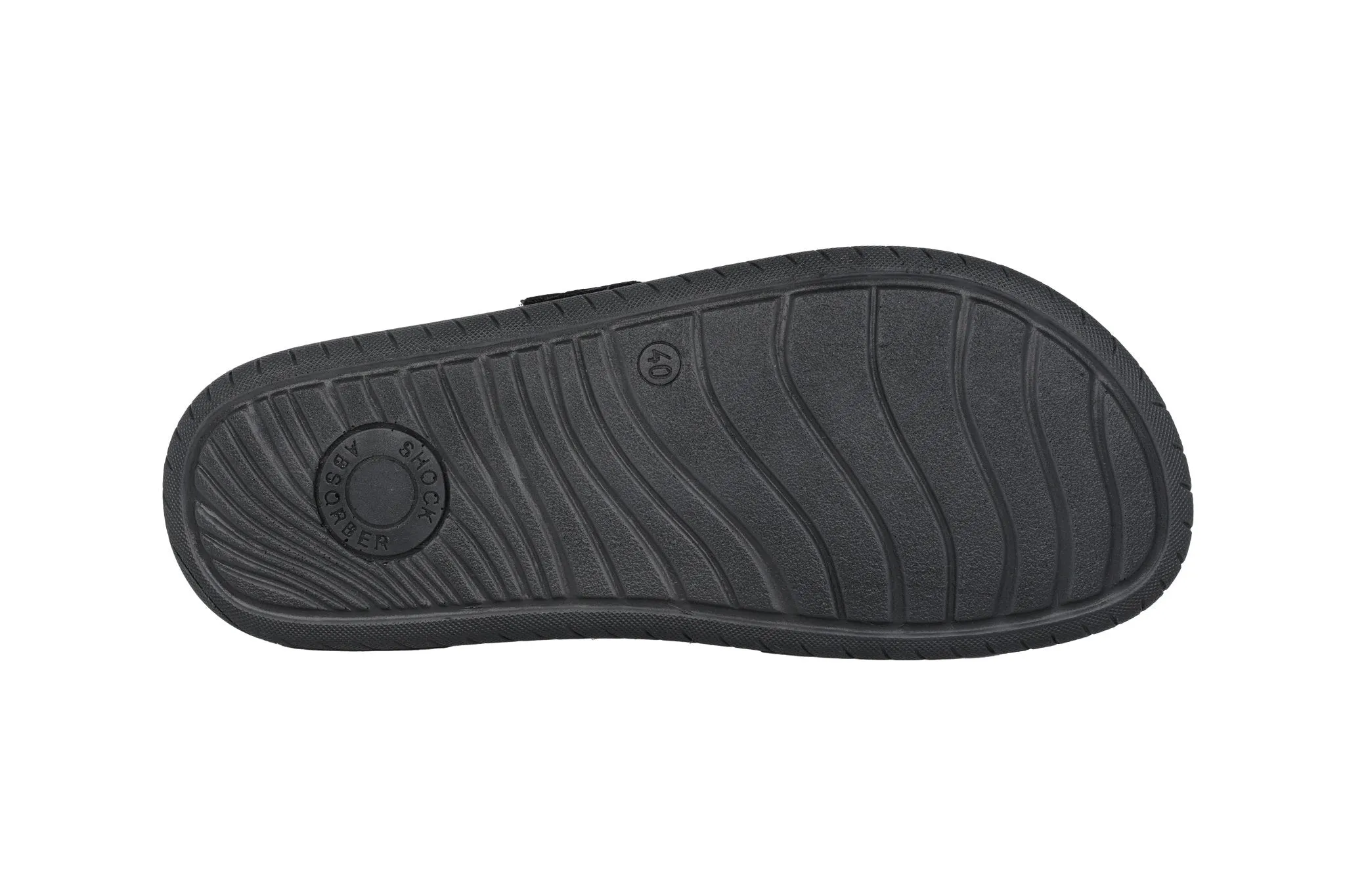 'Alassio' men's outdoor slippers - black