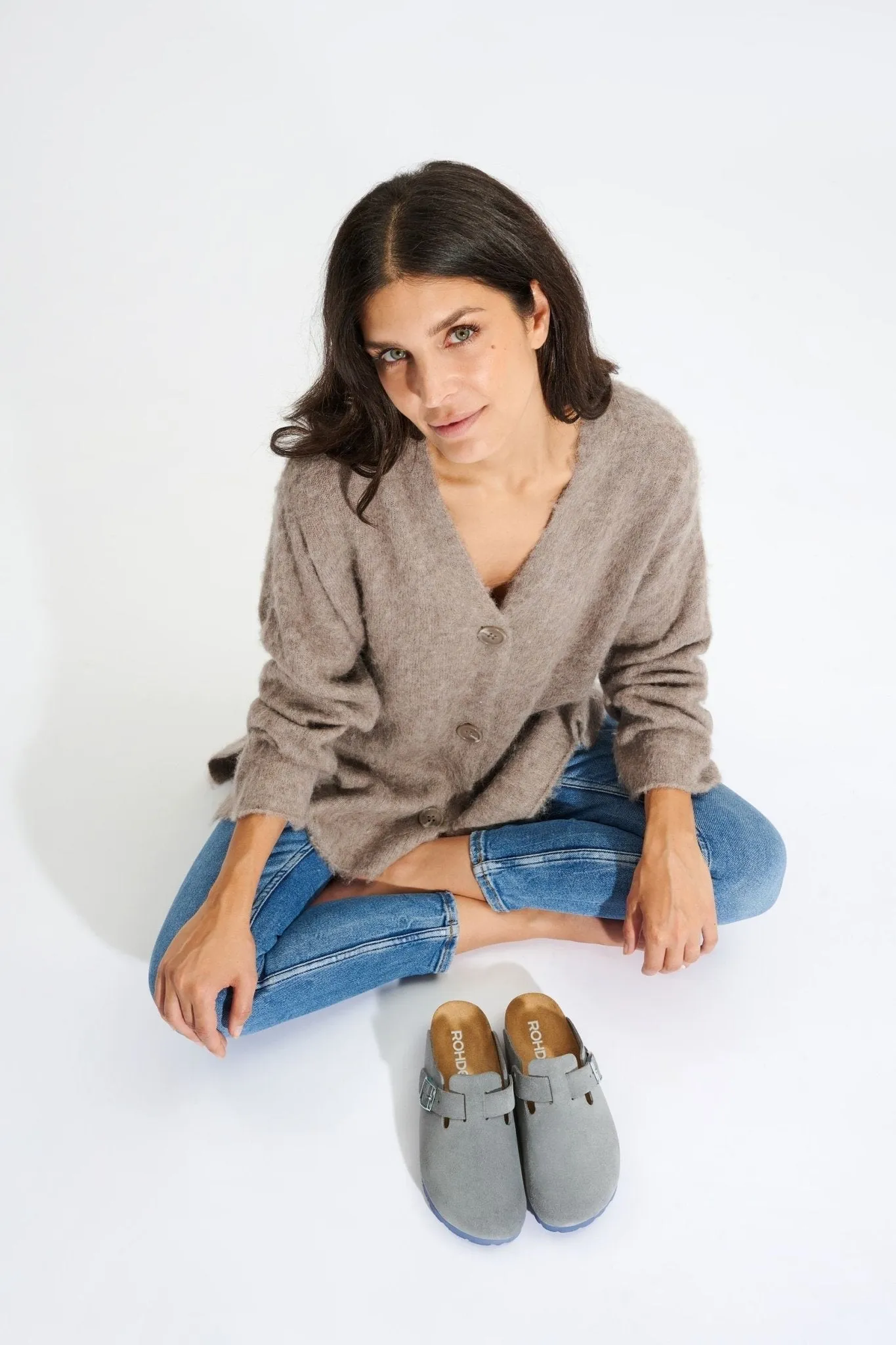 'Alba' women's clog - Grey