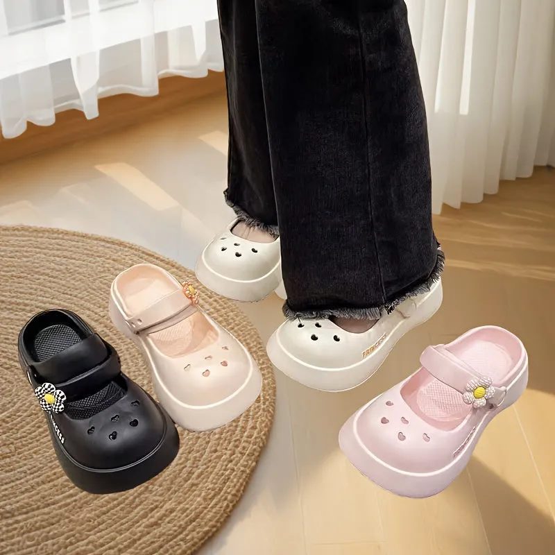 All Seasons Clogs For Girls, Breathable Lightweight Clogs For Indoor Outdoor Beach, FS