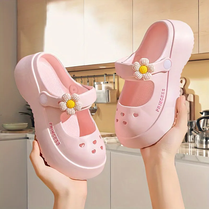 All Seasons Clogs For Girls, Breathable Lightweight Clogs For Indoor Outdoor Beach, FS