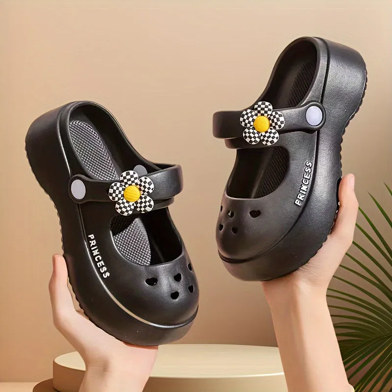 All Seasons Clogs For Girls, Breathable Lightweight Clogs For Indoor Outdoor Beach, FS