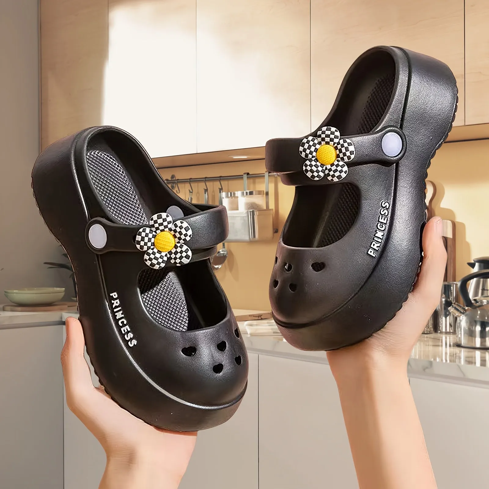 All Seasons Clogs For Girls, Breathable Lightweight Clogs For Indoor Outdoor Beach, FS