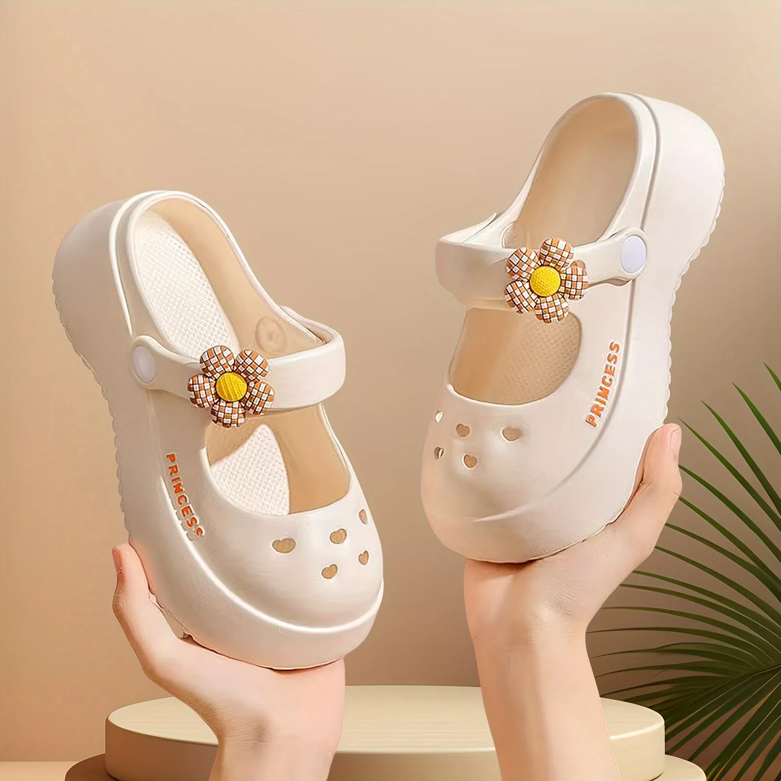 All Seasons Clogs For Girls, Breathable Lightweight Clogs For Indoor Outdoor Beach, FS