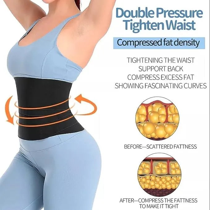 ALYV Body Shapewear & Tummy Shaper Belt for Women & Men Used for Postpartum Recovery | Weight Loss | Muscle Toning | Fitness Exercise | Workout | Back Support | Gym | Yoga (4 meter)