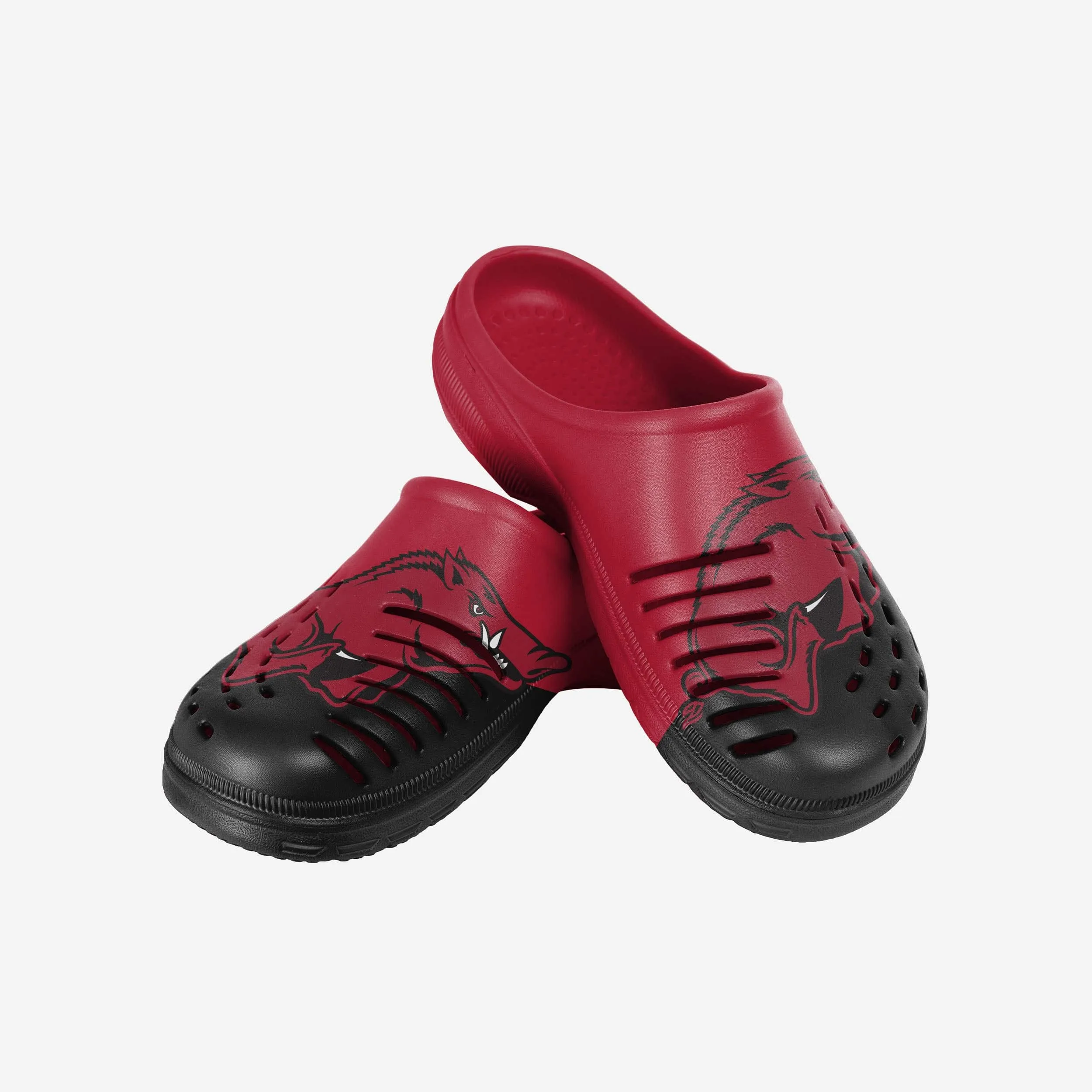Arkansas Razorbacks Colorblock Big Logo Clog