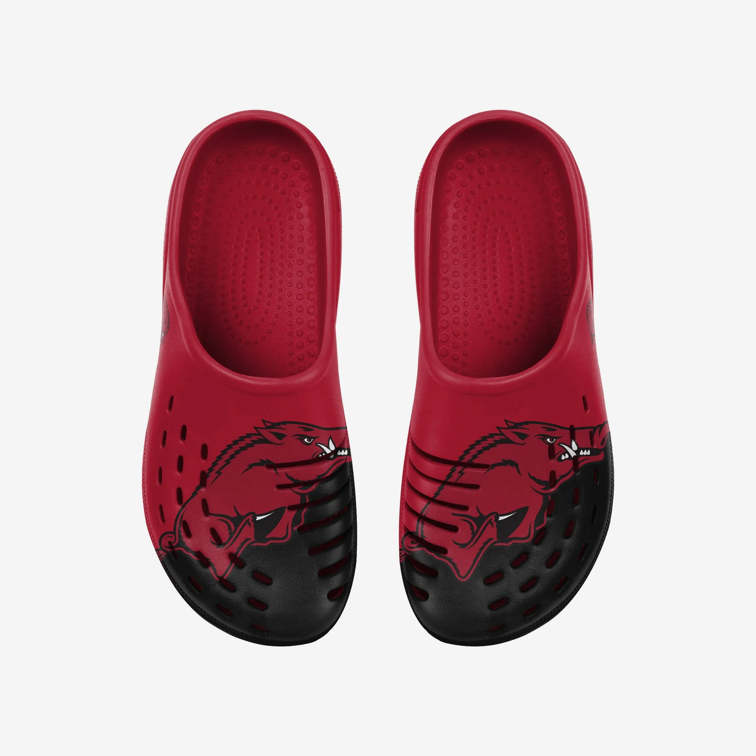 Arkansas Razorbacks Colorblock Big Logo Clog