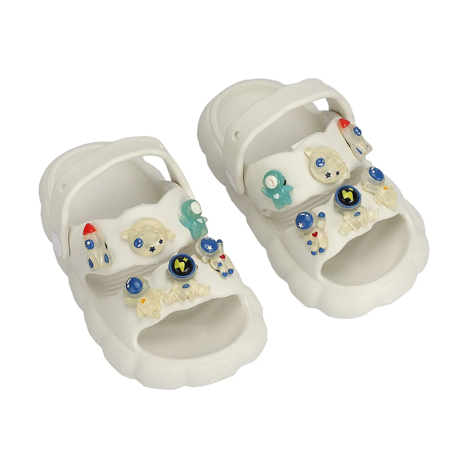 ASTRONAUT THEME CLOGS - WHITE