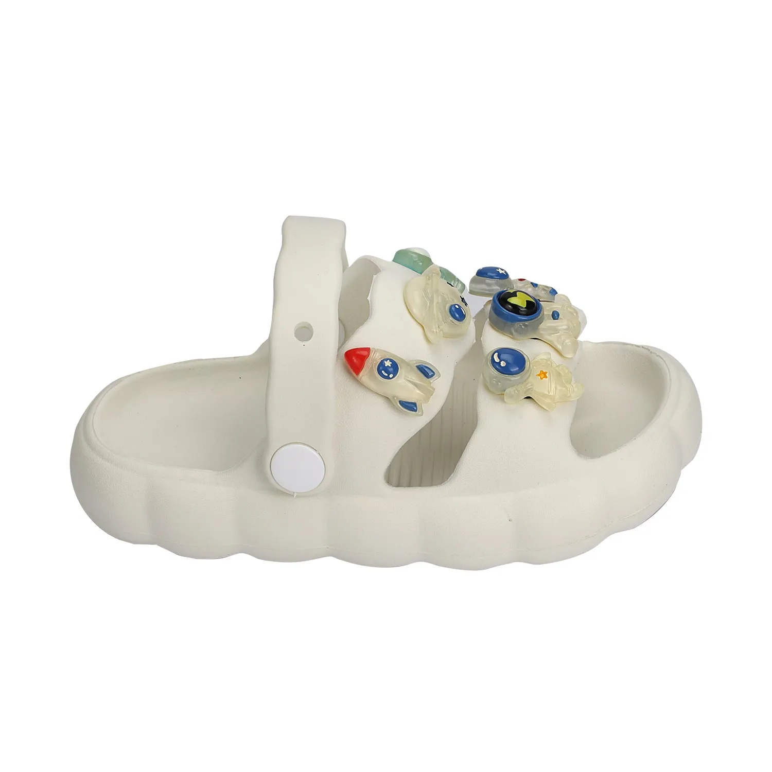 ASTRONAUT THEME CLOGS - WHITE