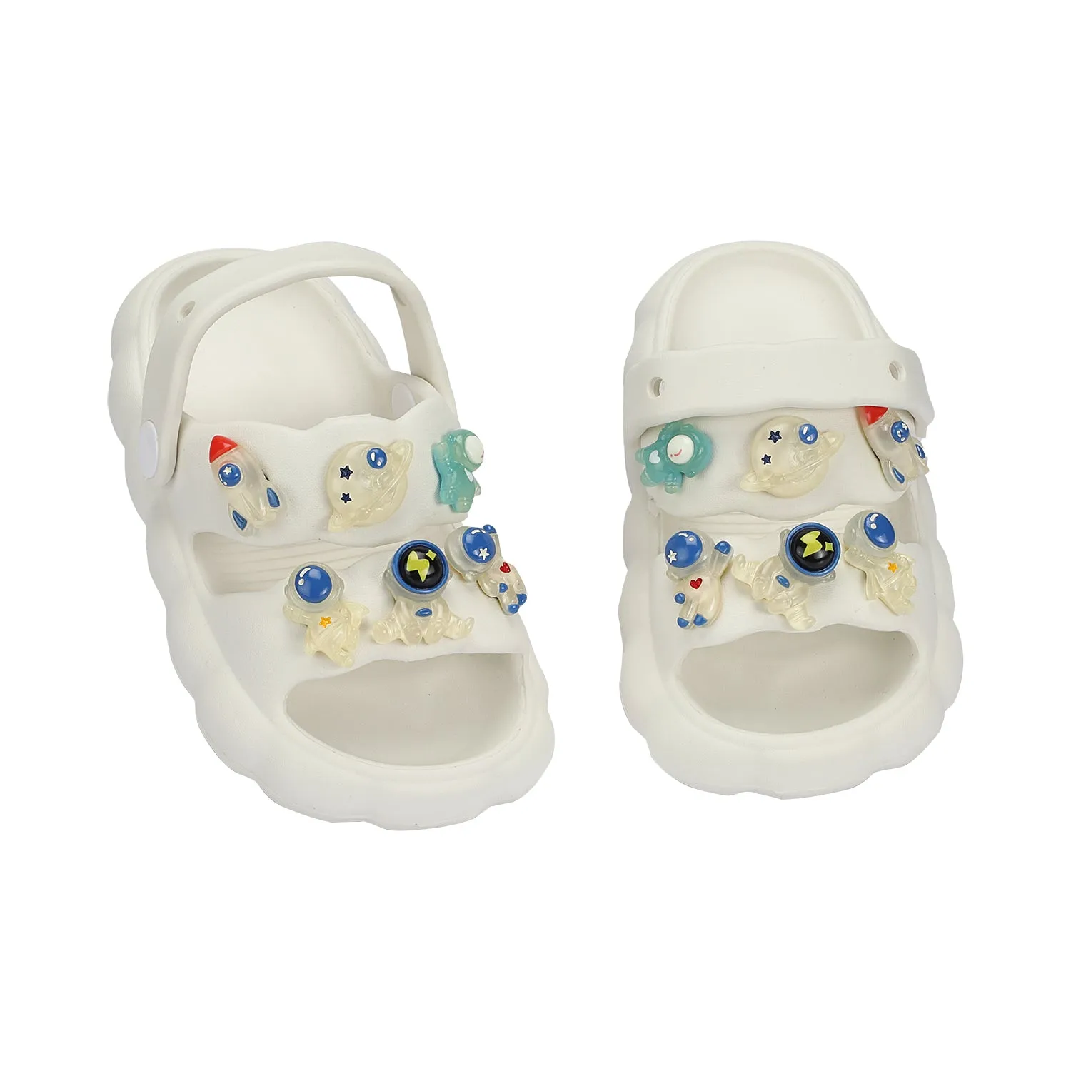 ASTRONAUT THEME CLOGS - WHITE