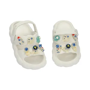 ASTRONAUT THEME CLOGS - WHITE