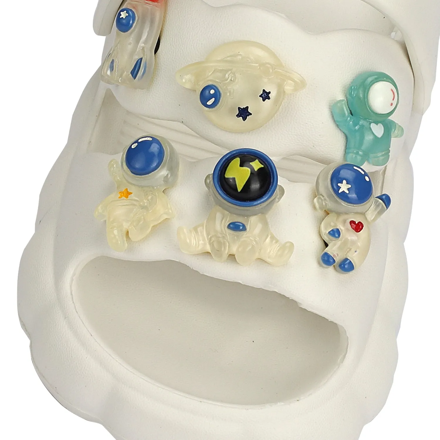 ASTRONAUT THEME CLOGS - WHITE