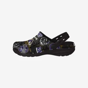 Baltimore Ravens Historic Print Clog With Strap