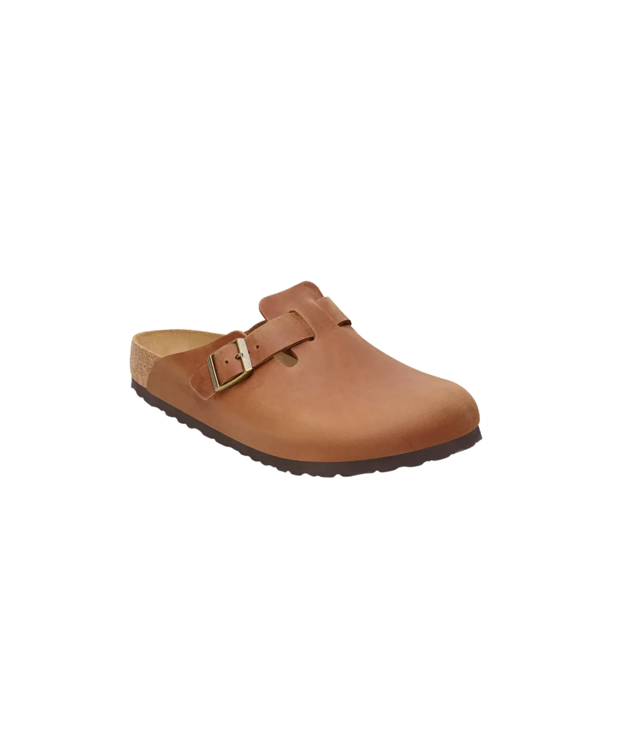 Birkenstock Boston Oiled Leather Cognac Clogs