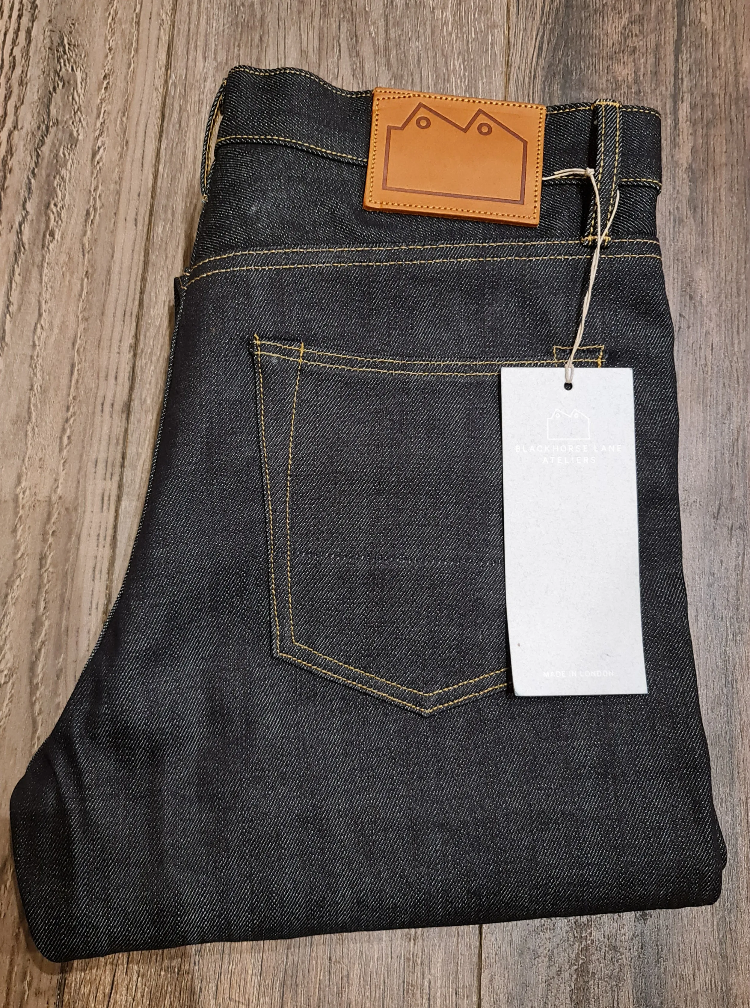 Blackhorse Lane Ateliers E8 SLIM TAPERED INDIGO 14OZ JAPANESE RAW SELVEDGE JEANS