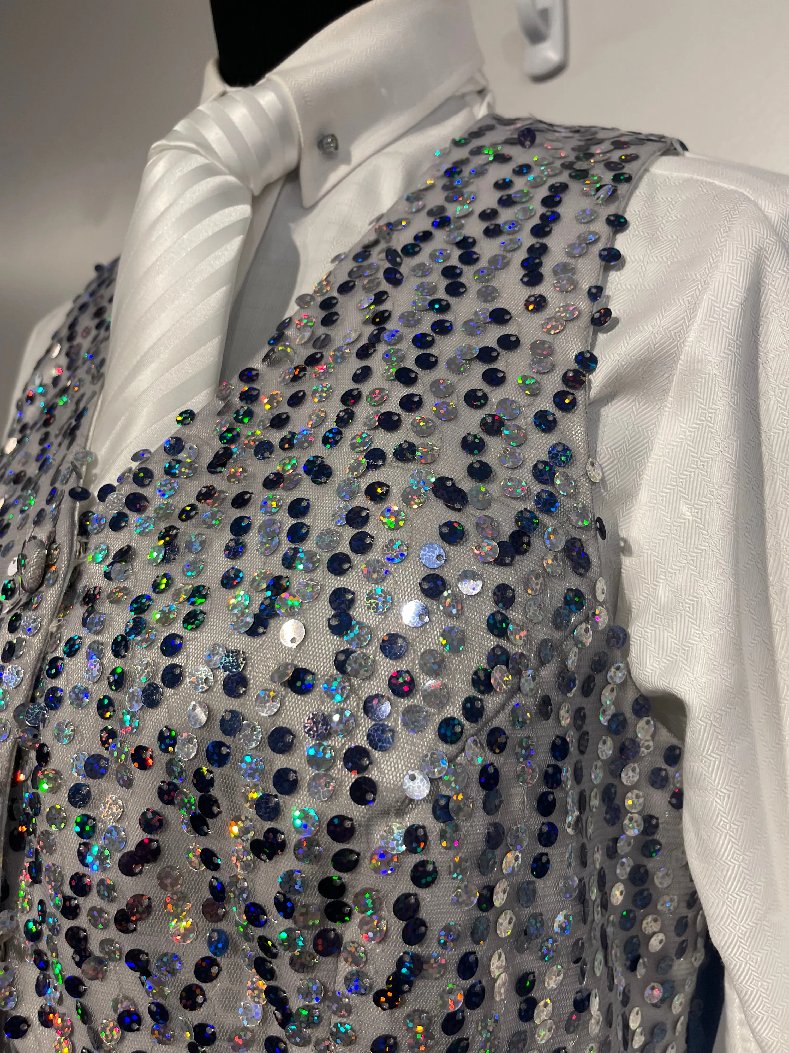 Blue/White Sparkle Vest