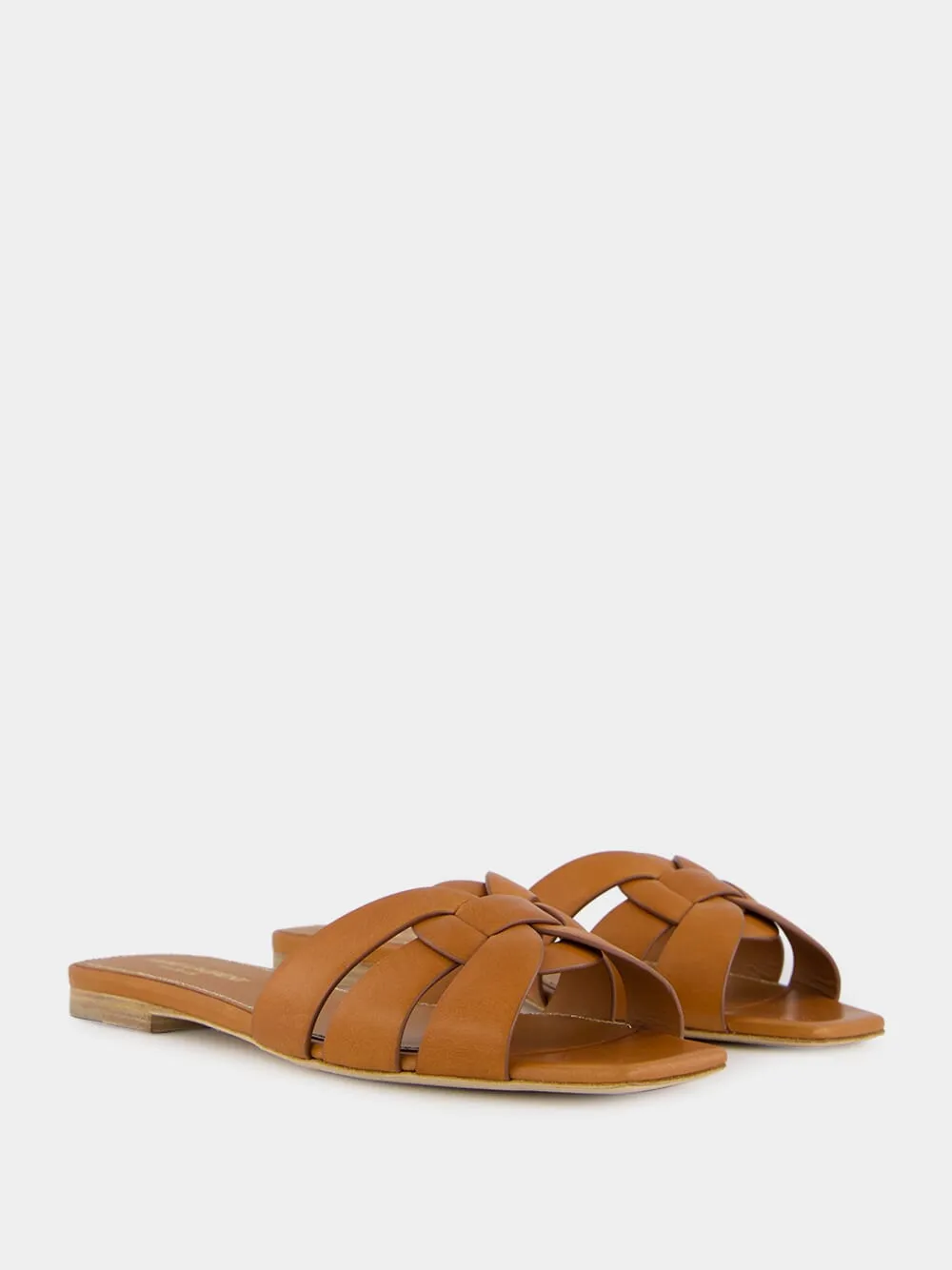 Brown Tribute Flat Sandals