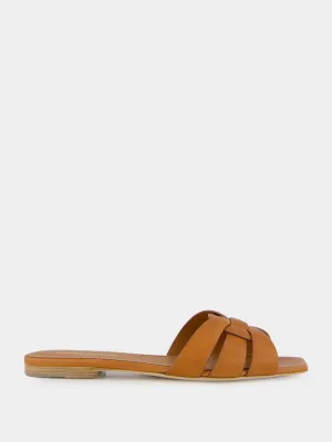 Brown Tribute Flat Sandals