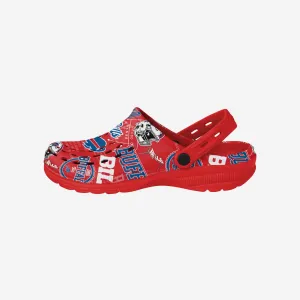 Buffalo Bills Historic Print Clog With Strap
