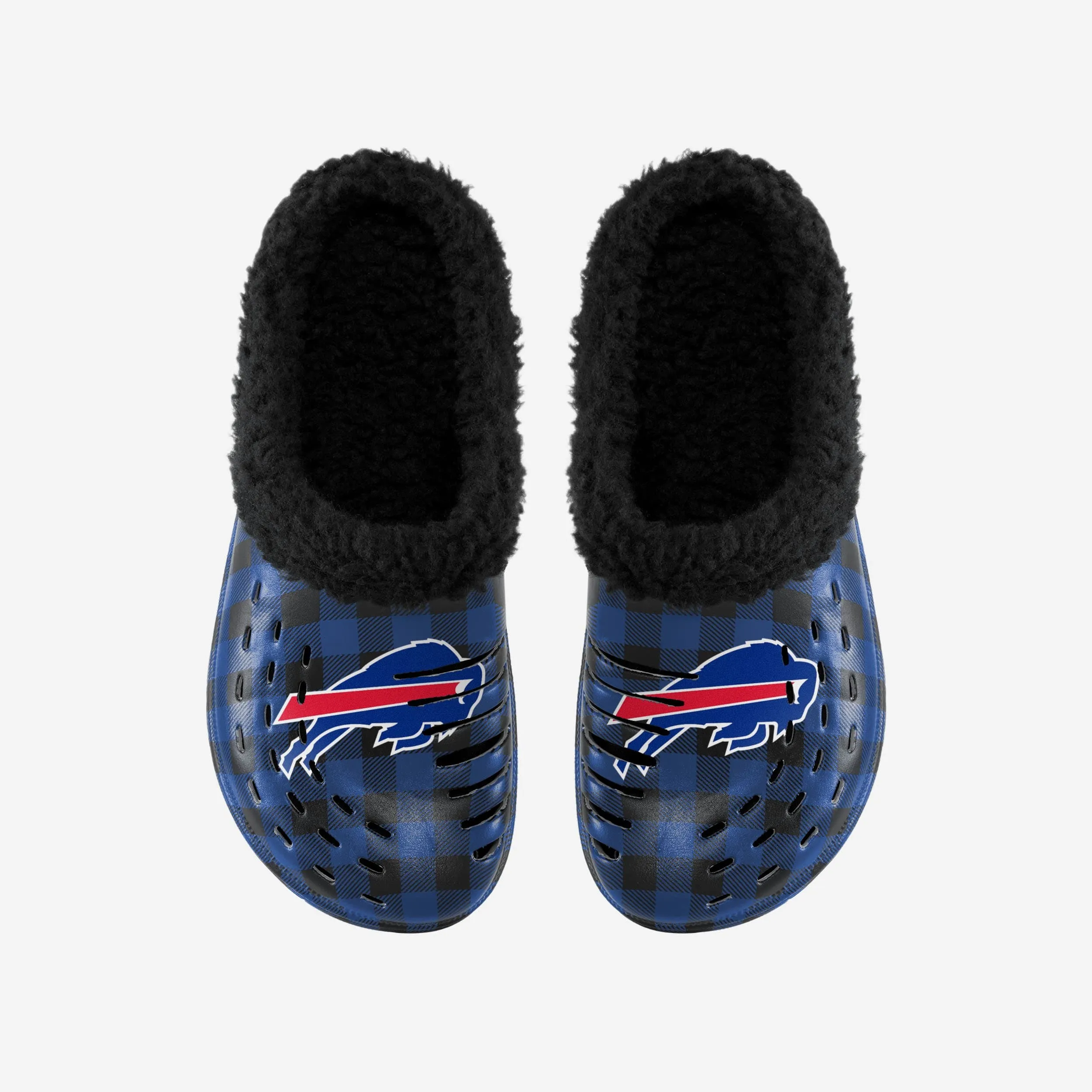 Buffalo Bills Sherpa Lined Buffalo Check Clog
