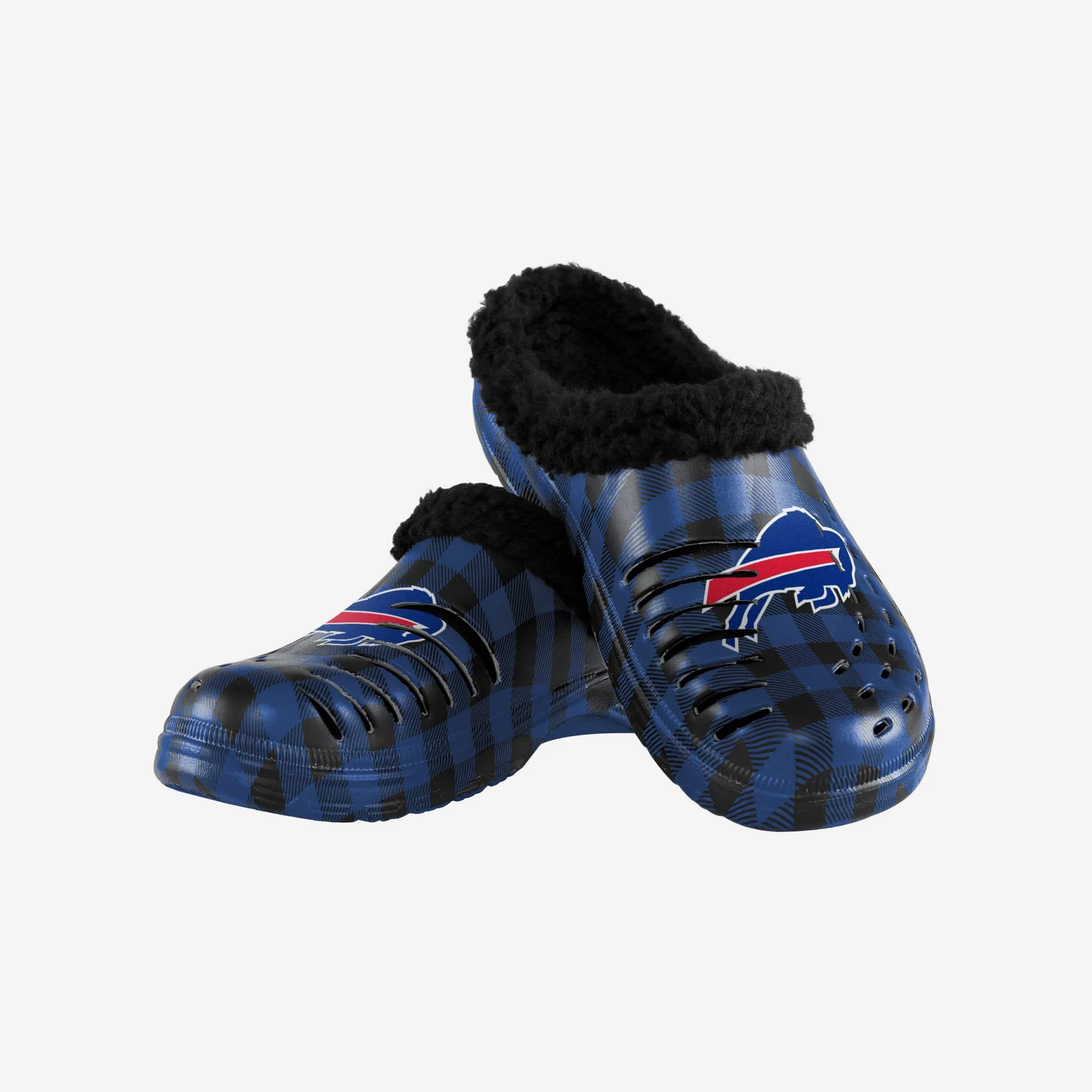 Buffalo Bills Sherpa Lined Buffalo Check Clog