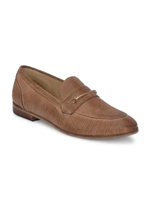 CARLO ROMANO BY WASAN TAN COLOUR MOCCASIN SHOE FOR WOMEN