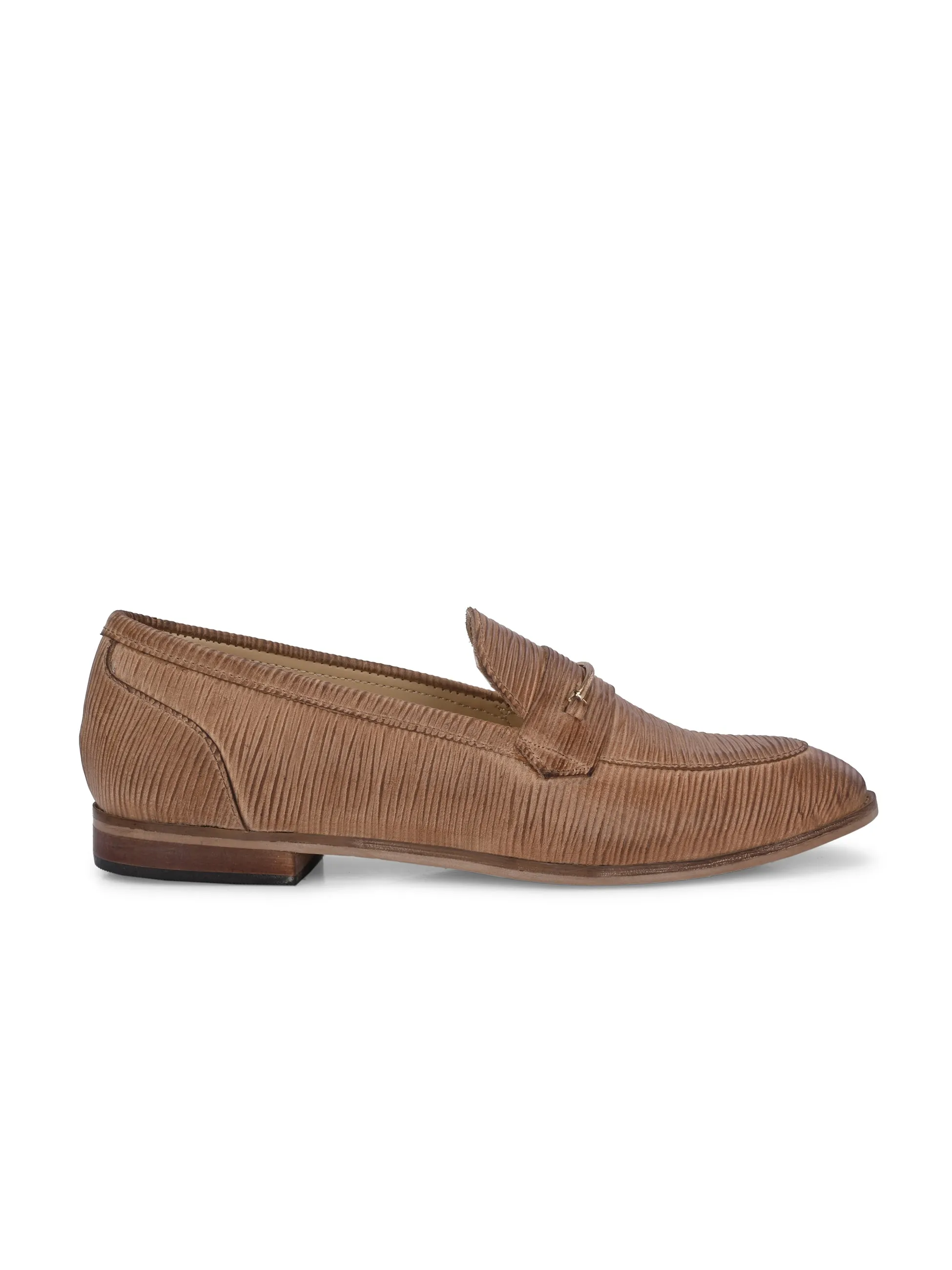 CARLO ROMANO BY WASAN TAN COLOUR MOCCASIN SHOE FOR WOMEN
