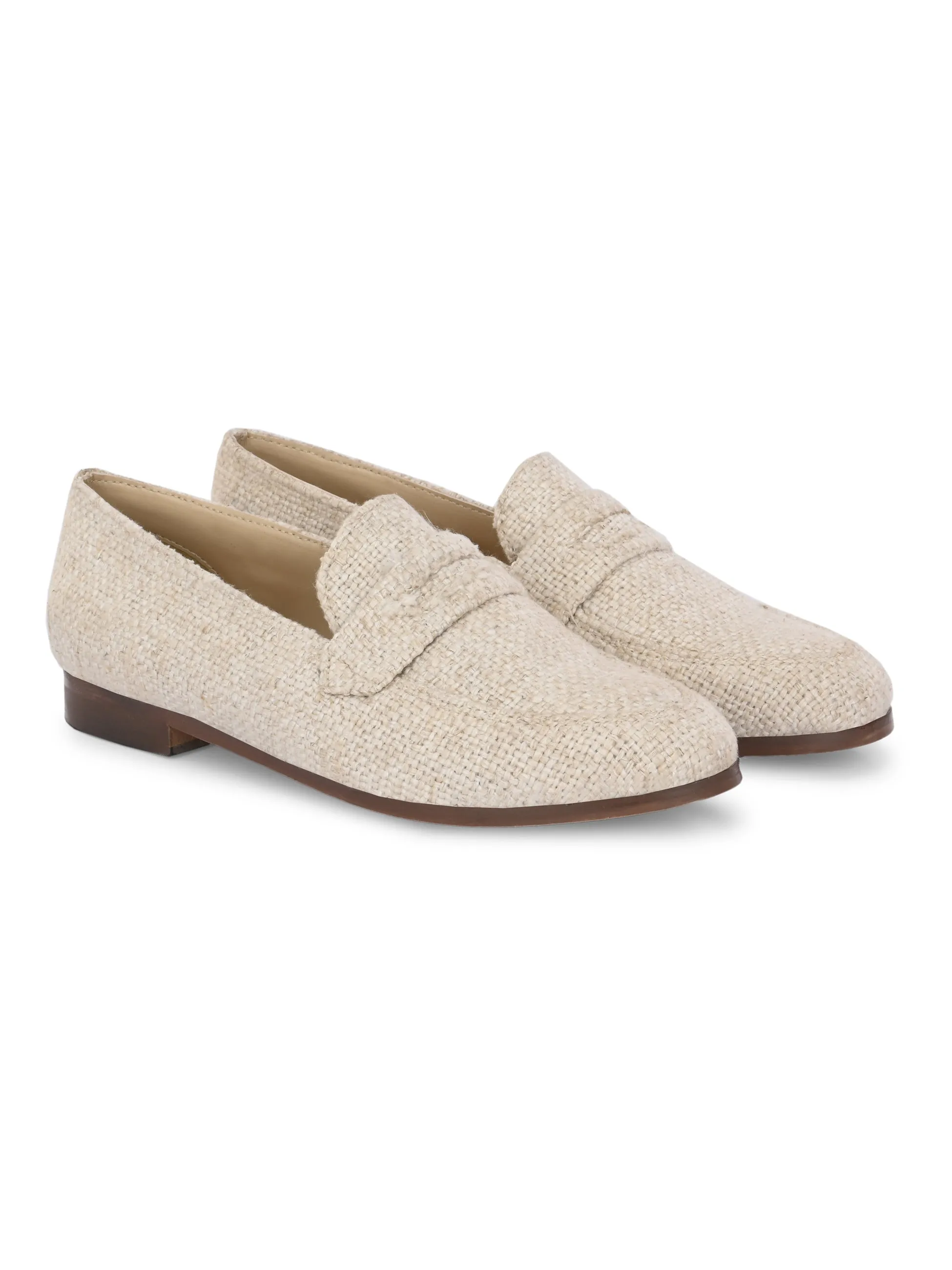 CARLO ROMANO WHITE COLOR SUPER COMFORTABLE LOAFER SHOES FOR WOMEN