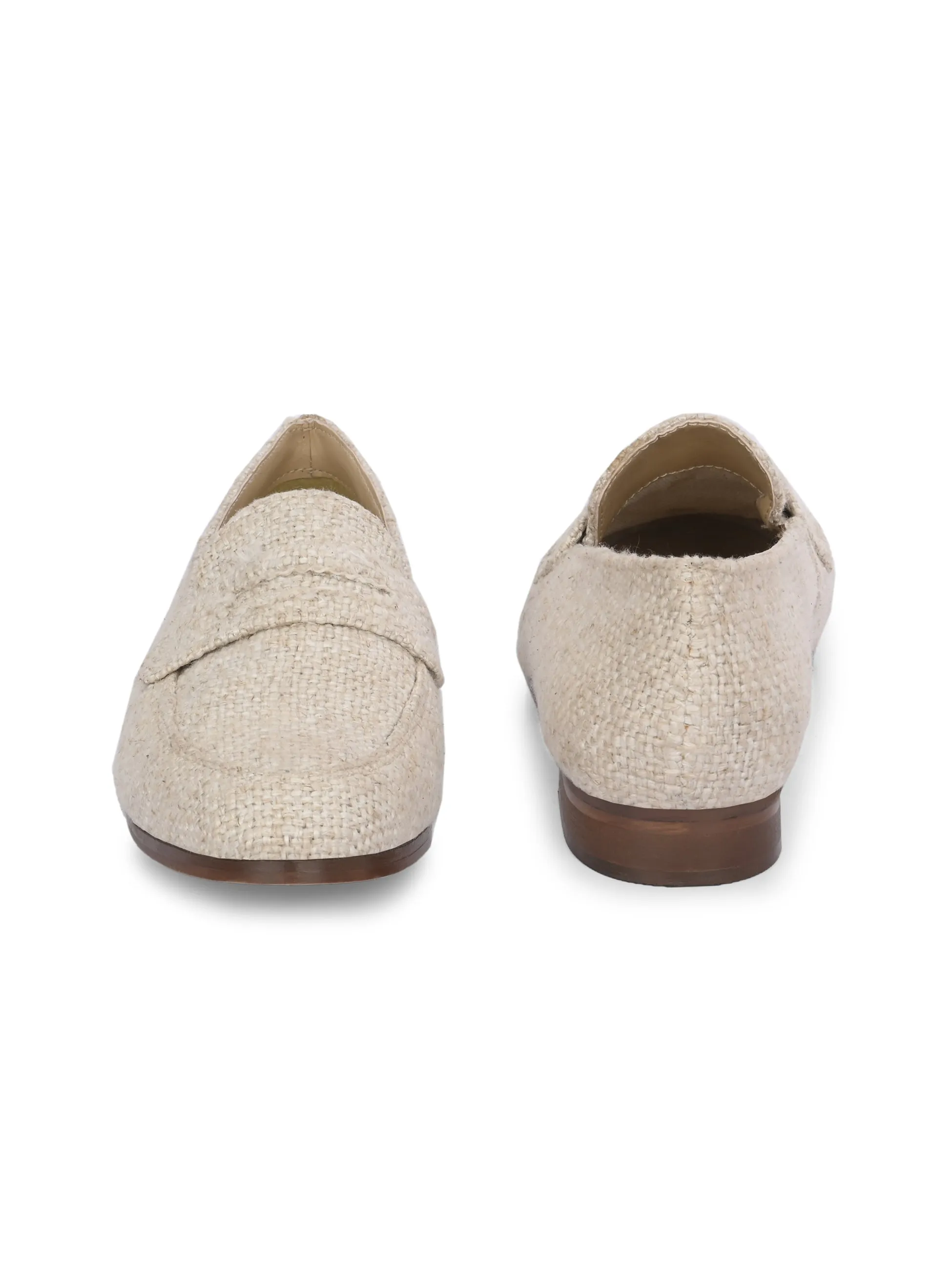 CARLO ROMANO WHITE COLOR SUPER COMFORTABLE LOAFER SHOES FOR WOMEN