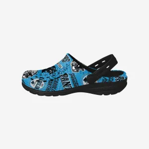 Carolina Panthers Historic Print Clog With Strap