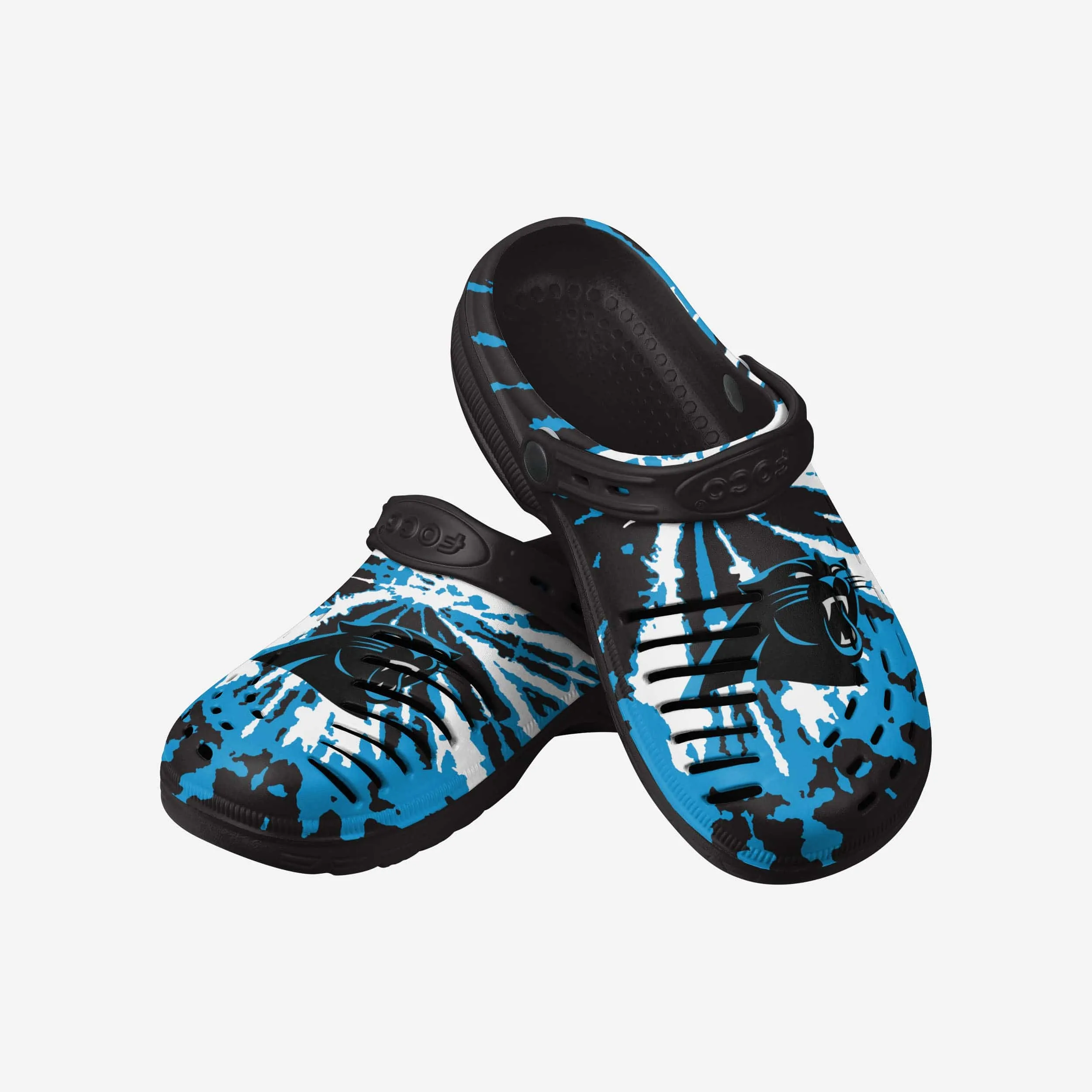 Carolina Panthers Tie-Dye Clog With Strap