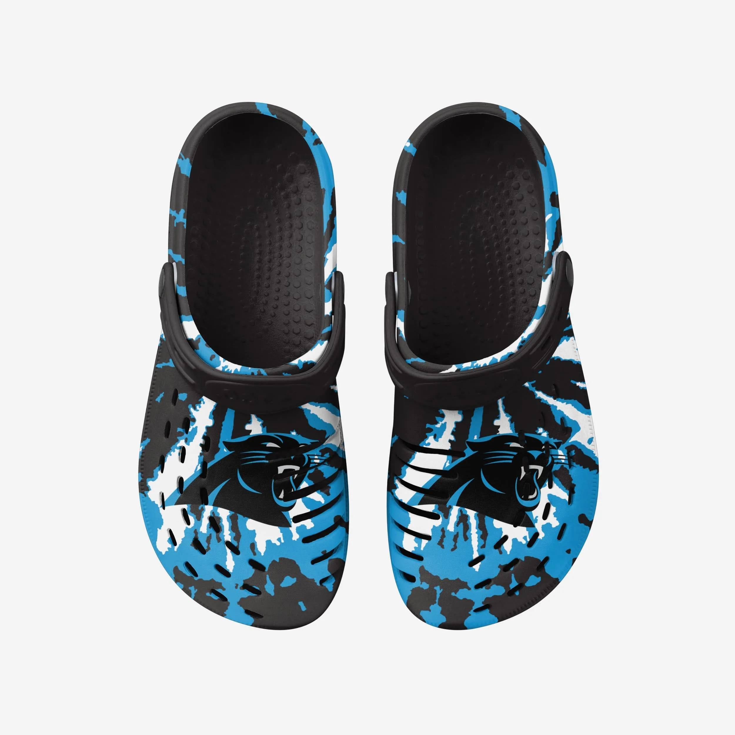 Carolina Panthers Tie-Dye Clog With Strap