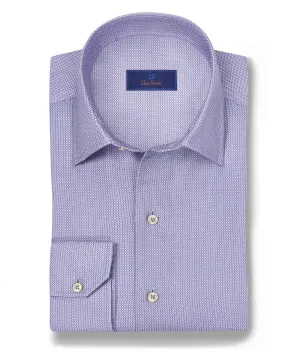 CBSM10014485 | Blue & Purple Micro Print Sport Shirt