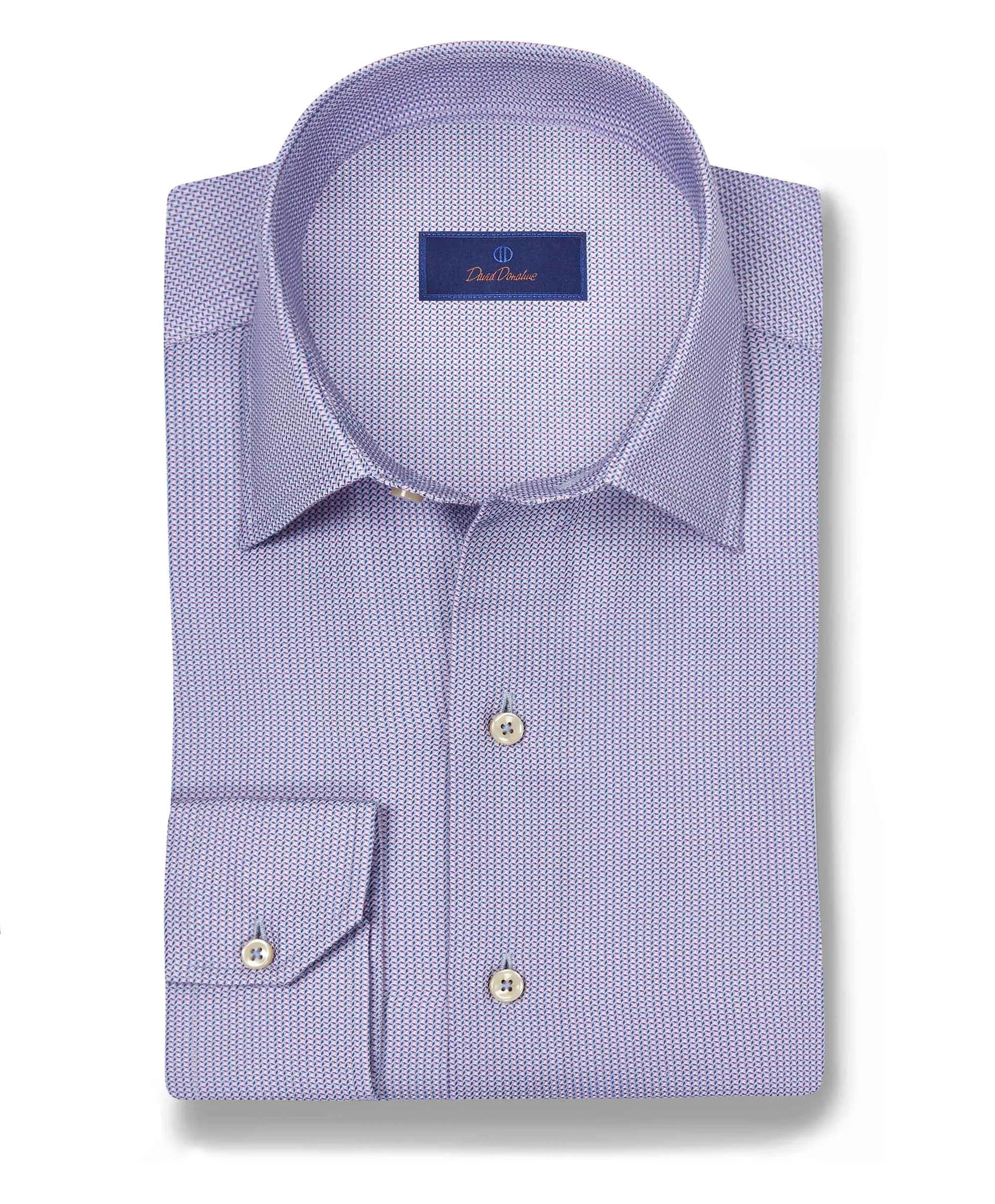 CBSM10014485 | Blue & Purple Micro Print Sport Shirt