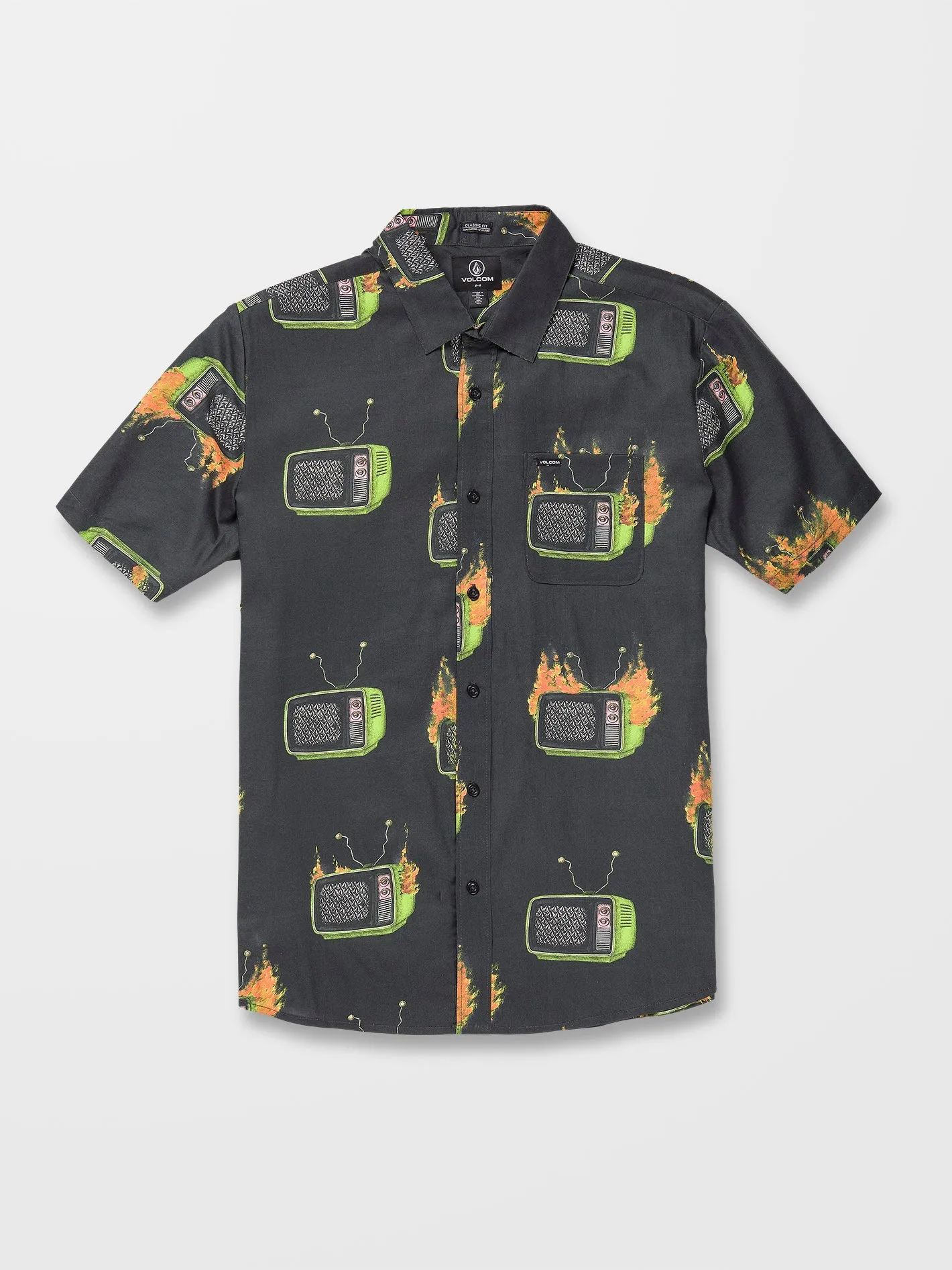 Chemise Justin Hager Woven - BLACK