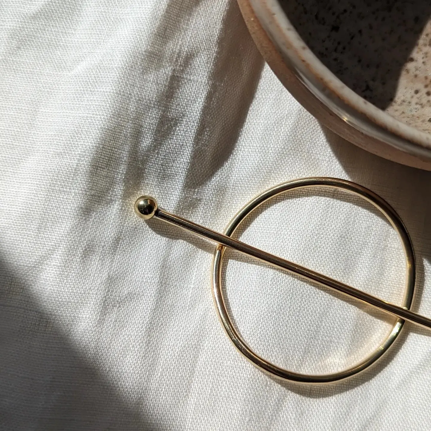 circle hair pin slide