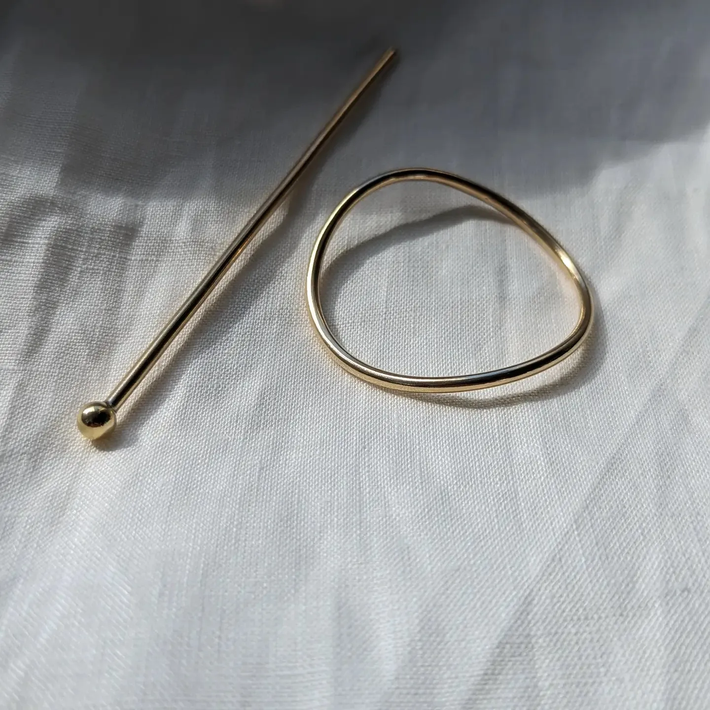 circle hair pin slide