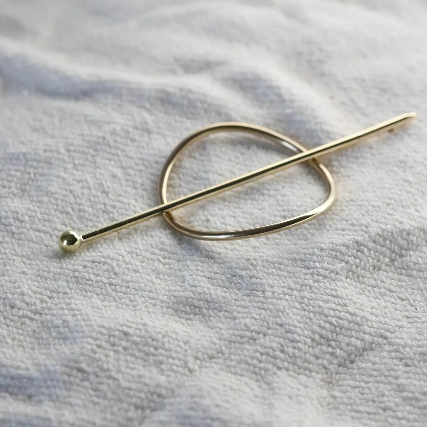 circle hair pin slide