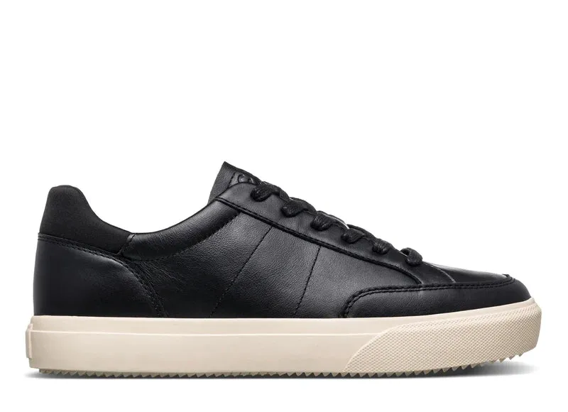 CLAE MONROE VENICE Black Milled Leather Sneaker