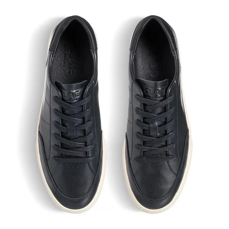 CLAE MONROE VENICE Black Milled Leather Sneaker